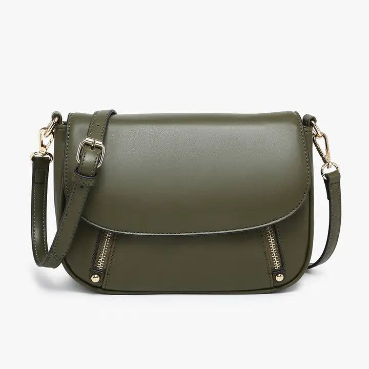 Jen & Co Lindsay Zip Flapover Crossbody