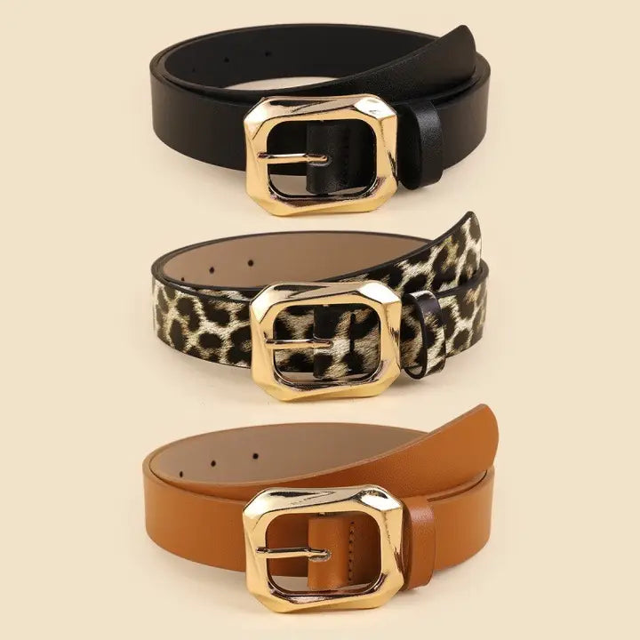 Rectangle Buckle Belt