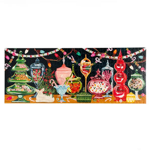 Candy Jars 400 Piece Panoramic Holiday Jigsaw Puzzle