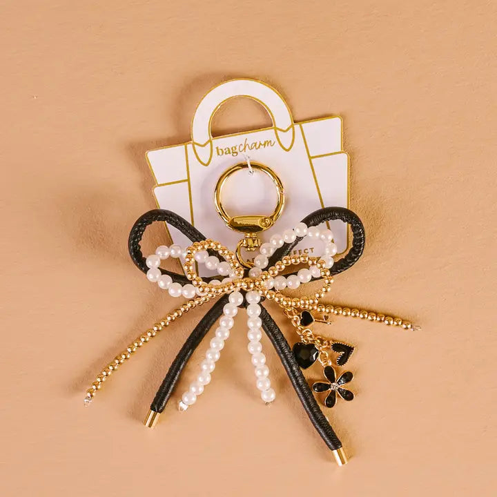 Layered Bows Bag Charm