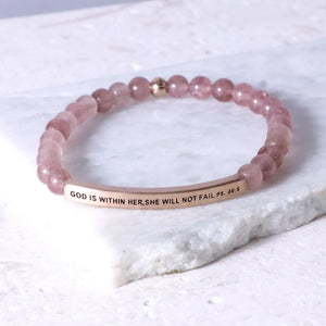The Inspiration Co Bracelet "God is Within Her She Will Not Fail"
