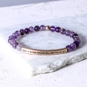 The Inspiration Co Bracelet "God is Within Her She Will Not Fail"