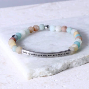 The Inspiration Co Bracelet "God is Within Her She Will Not Fail"
