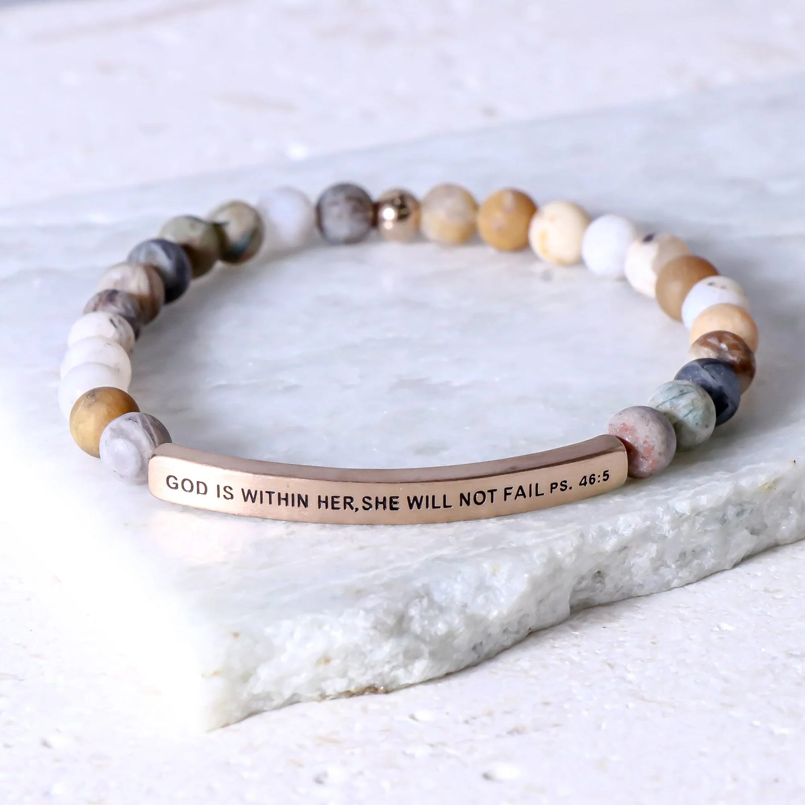 The Inspiration Co Bracelet "God is Within Her She Will Not Fail"