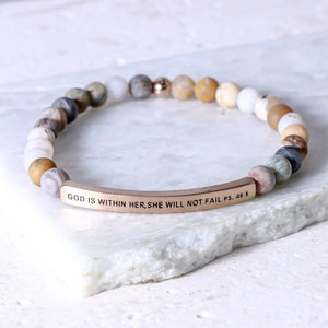 The Inspiration Co Bracelet "God is Within Her She Will Not Fail"