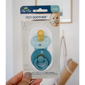 Itzy Soother Natural Rubber Pacifier Set